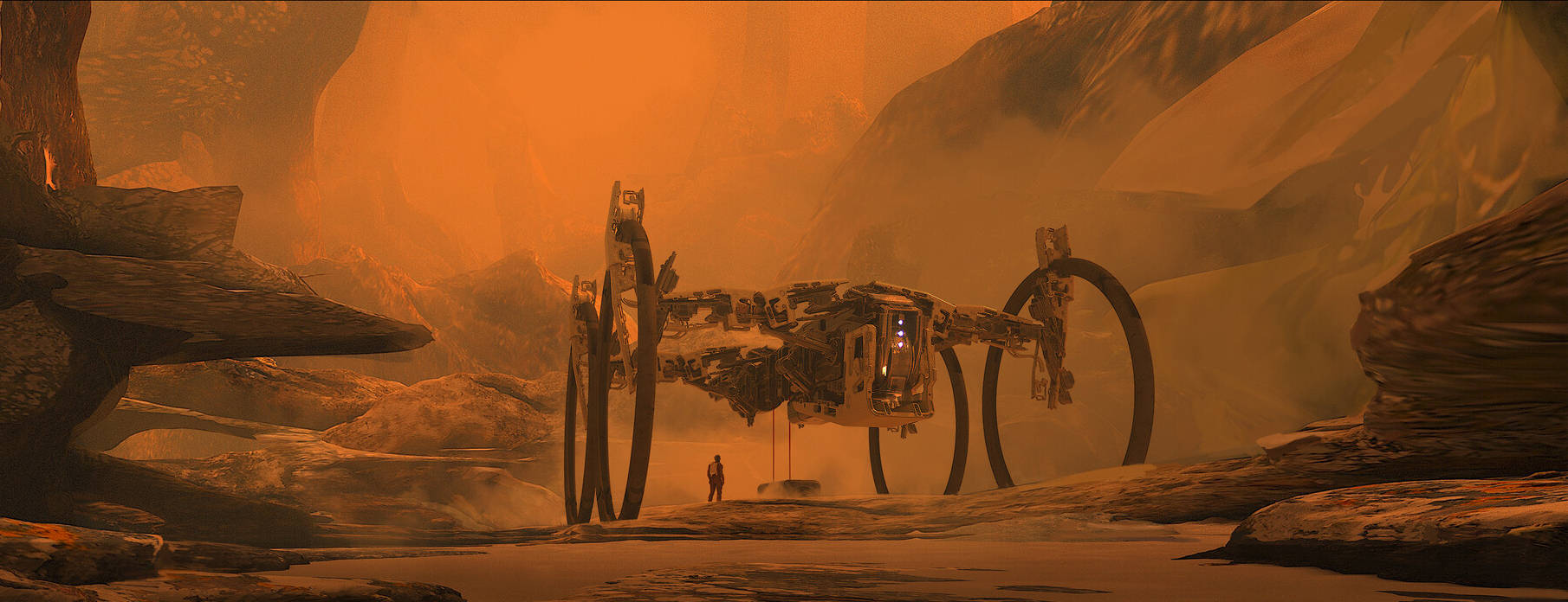 很棒的一组科幻题材场景插画欣赏!画面宏伟想象力丰富的大作