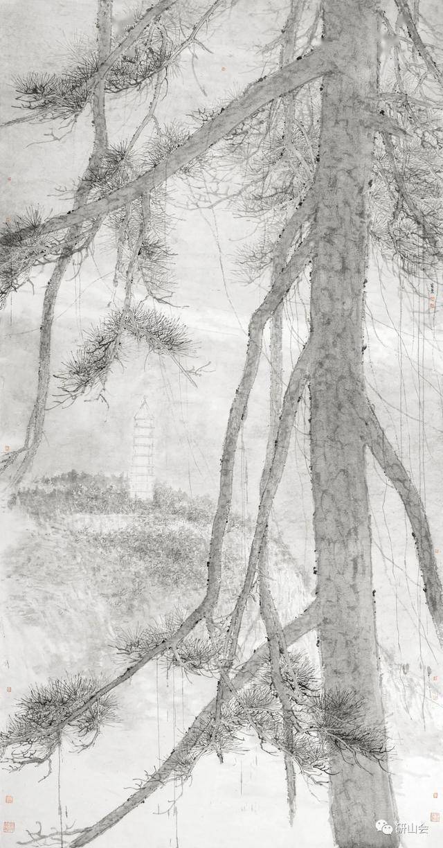 澹逸愈古读董金良山水画有感