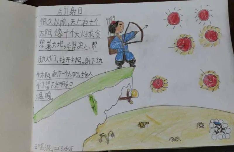 丰翼小学南校区有趣的神话故事记二年级组语文活动