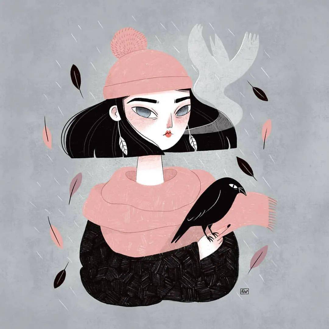 荞头插画&分享——第189期(西班牙巴塞罗那插画师rachel winkle)