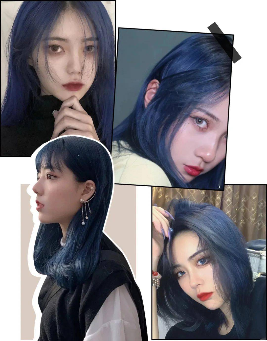 小有心机的蓝黑色室内看着日常偏黑但阳光下会透出迷人蓝色非常