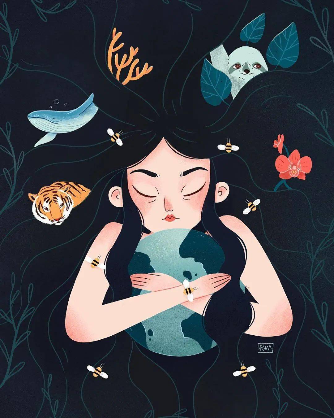 荞头插画&分享——第189期(西班牙巴塞罗那插画师rachel winkle)