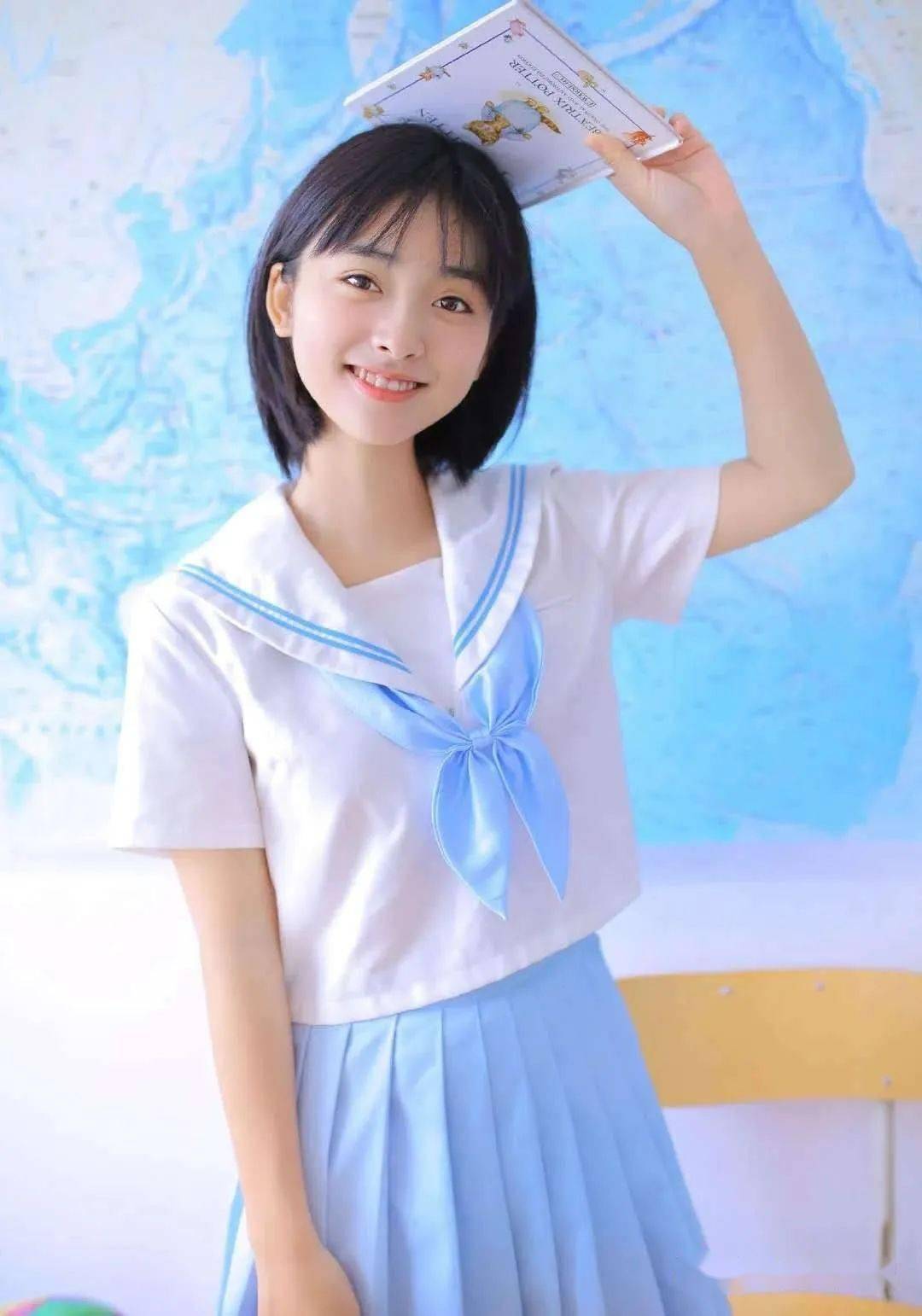 水色系jk制服,清爽減齡的夏日必備!_水手服