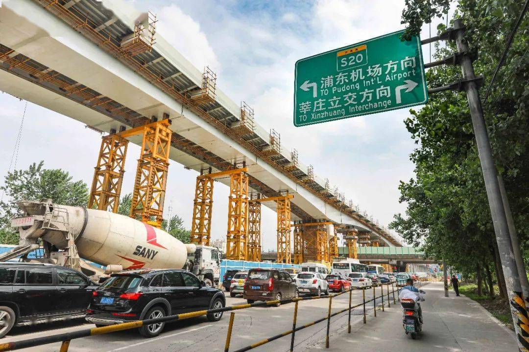 沪南公路外环线路口架跨线桥