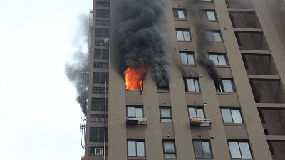 高层起火,搭电梯逃生,结果