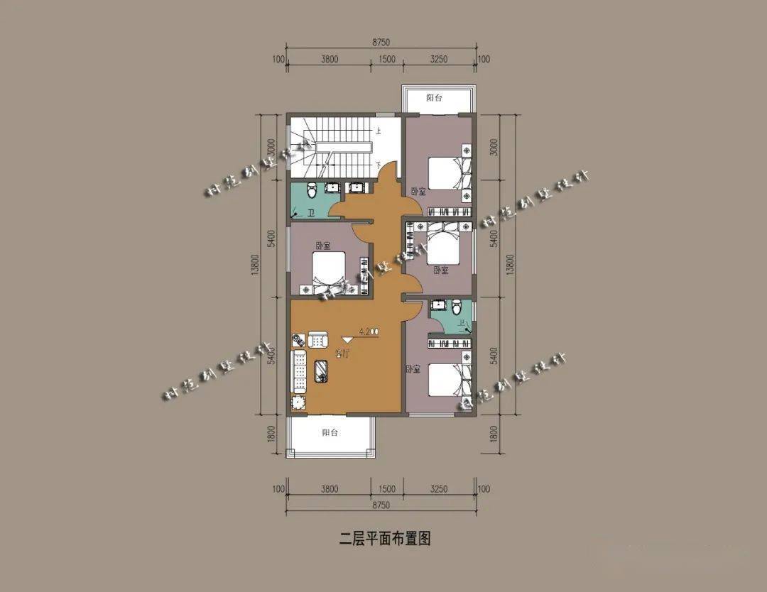 帶佛堂8x13米三層半歐式別墅10室5廳適合農村自建