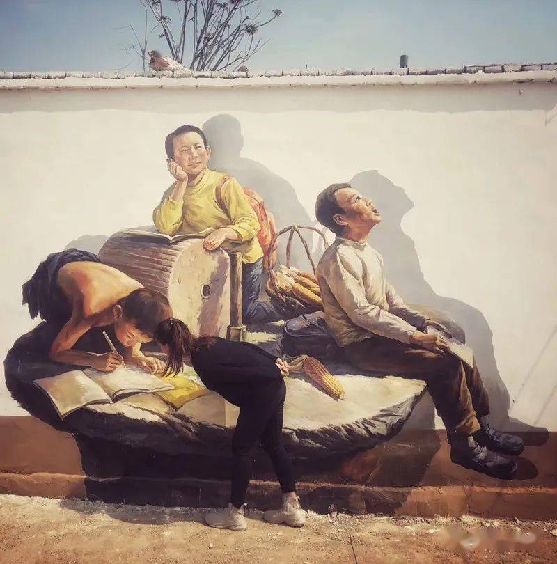 东阿这个村子叫"致童年",创意墙绘把你带回旧时光