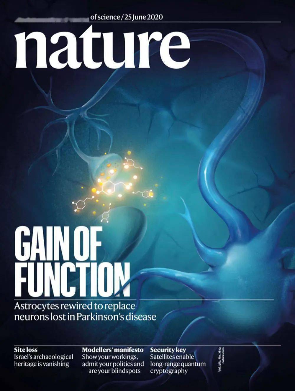 研究登上了本期《自然》杂志的封面   lantao gou