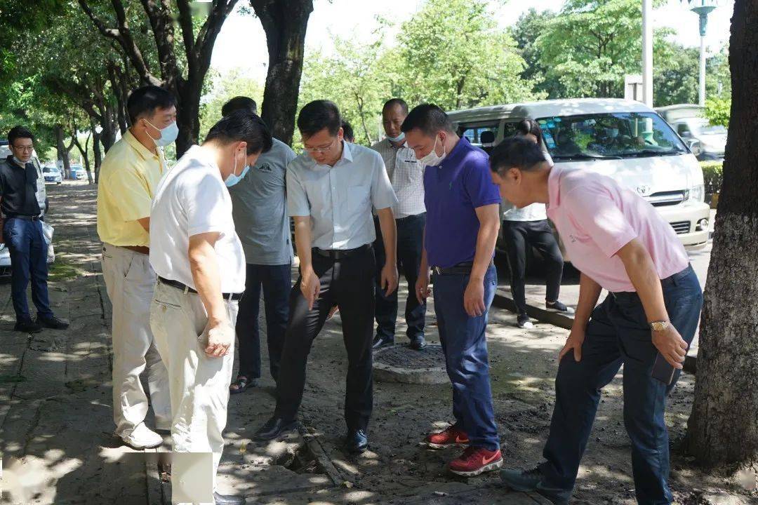创文进行时|烈日炎炎,南头镇领导带队巡查环境卫生整治及创文工作