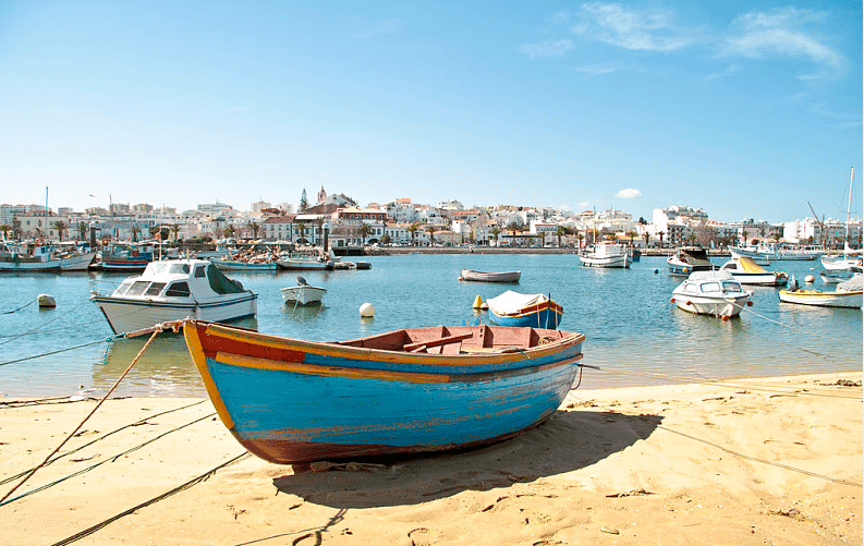 葡萄牙拉各斯lagos金色海浪下的诗和远方