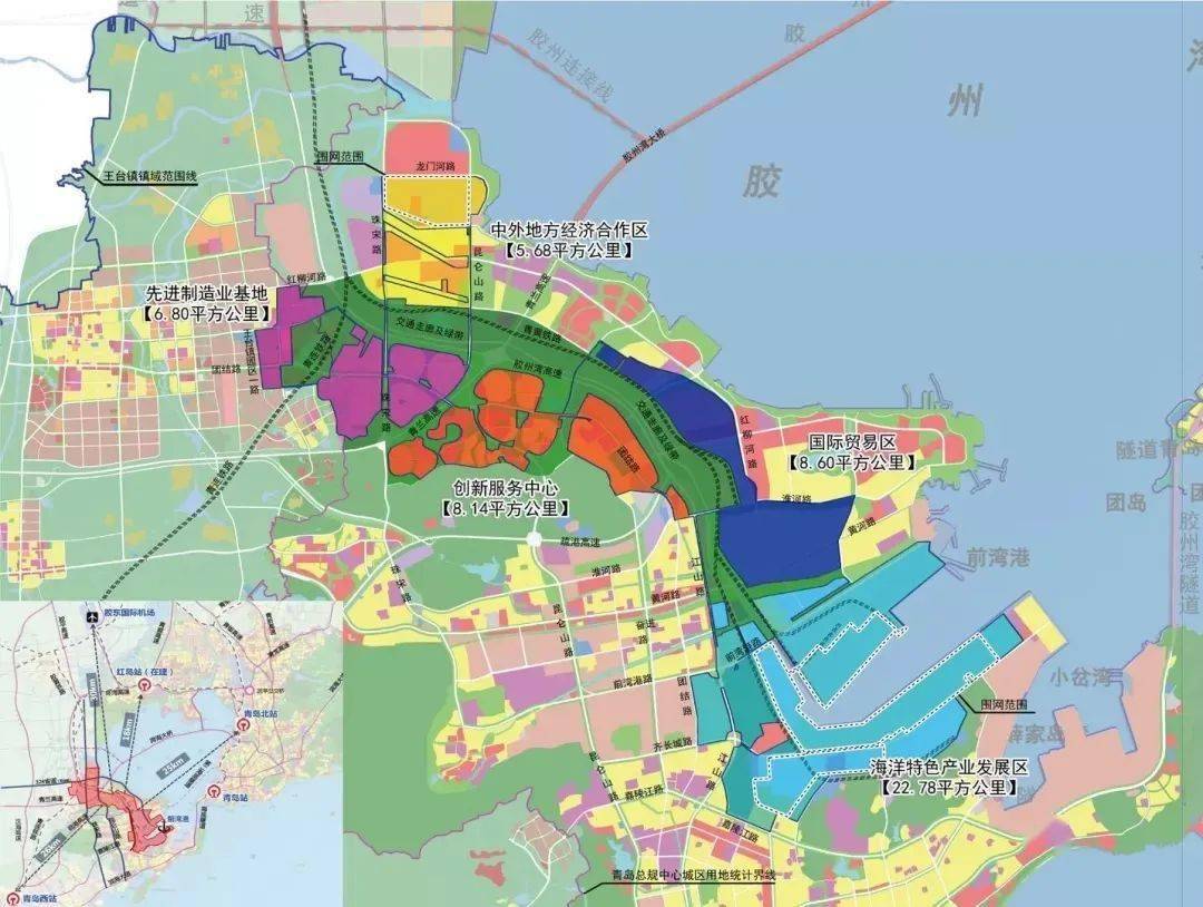 占青岛片区实施范围的40%,是自贸区青岛片区的重要组成部分