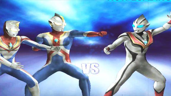 奥特曼格斗进化3戴拿携手高斯奥特曼vs邪恶迪迦