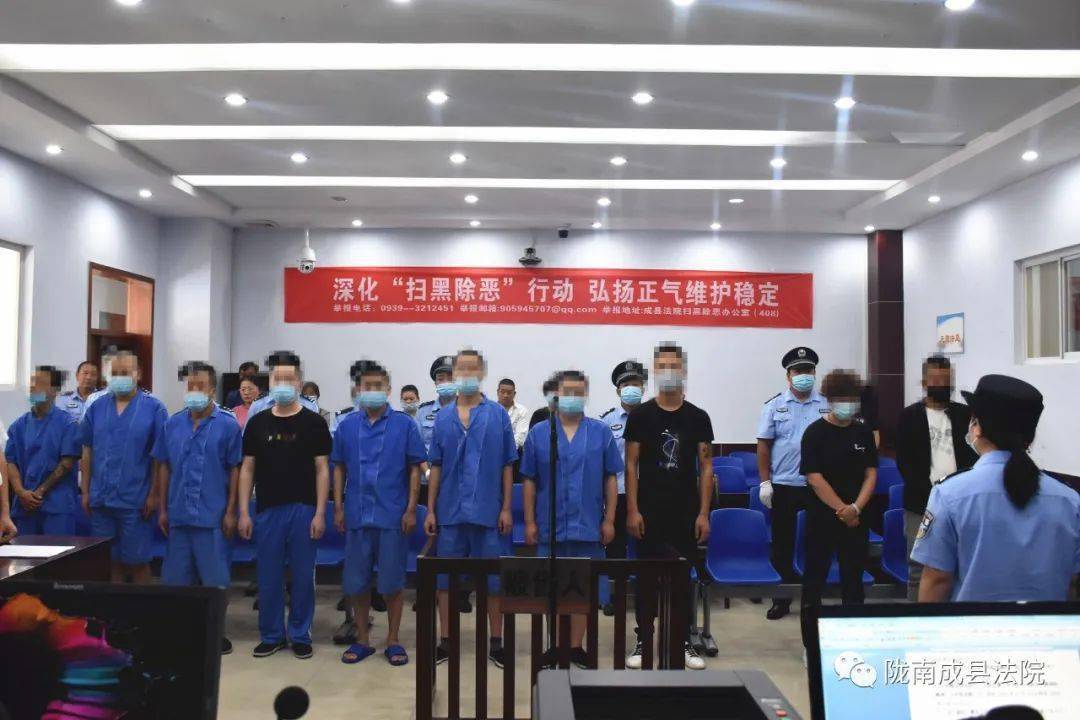 20人获刑!成县法院对两起涉恶案件集中宣判