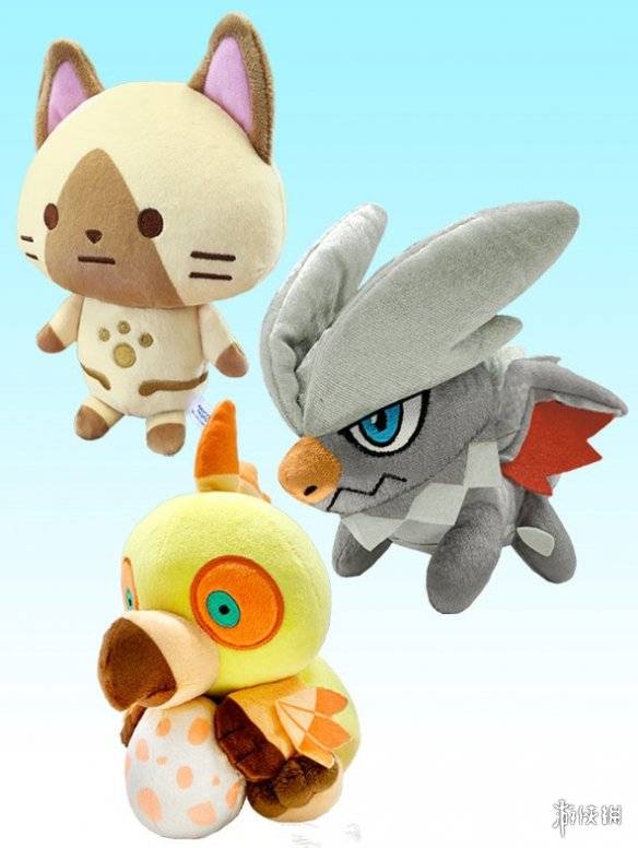 卡普空公开怪猎冰原三款怪物主题毛绒玩偶