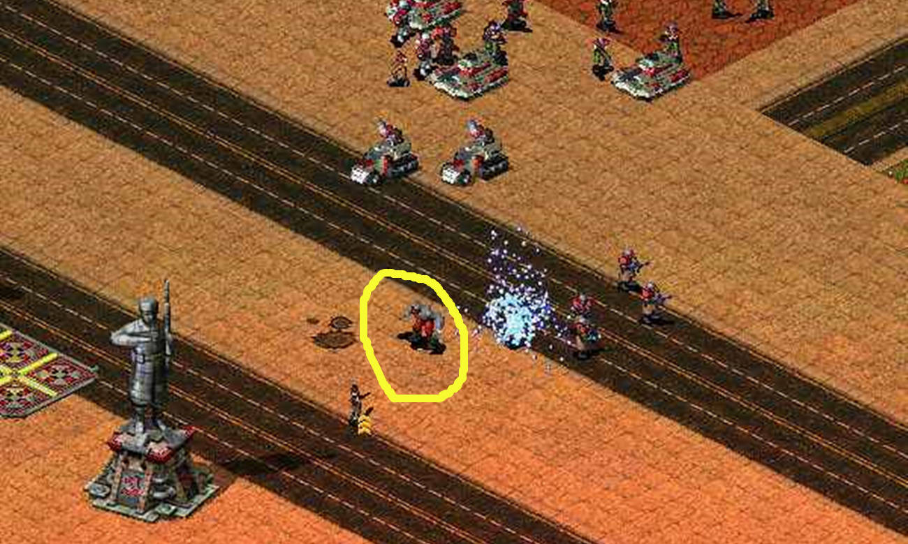 红色警戒尤里被玩坏的作战单位开发者都不知道能这么玩吧