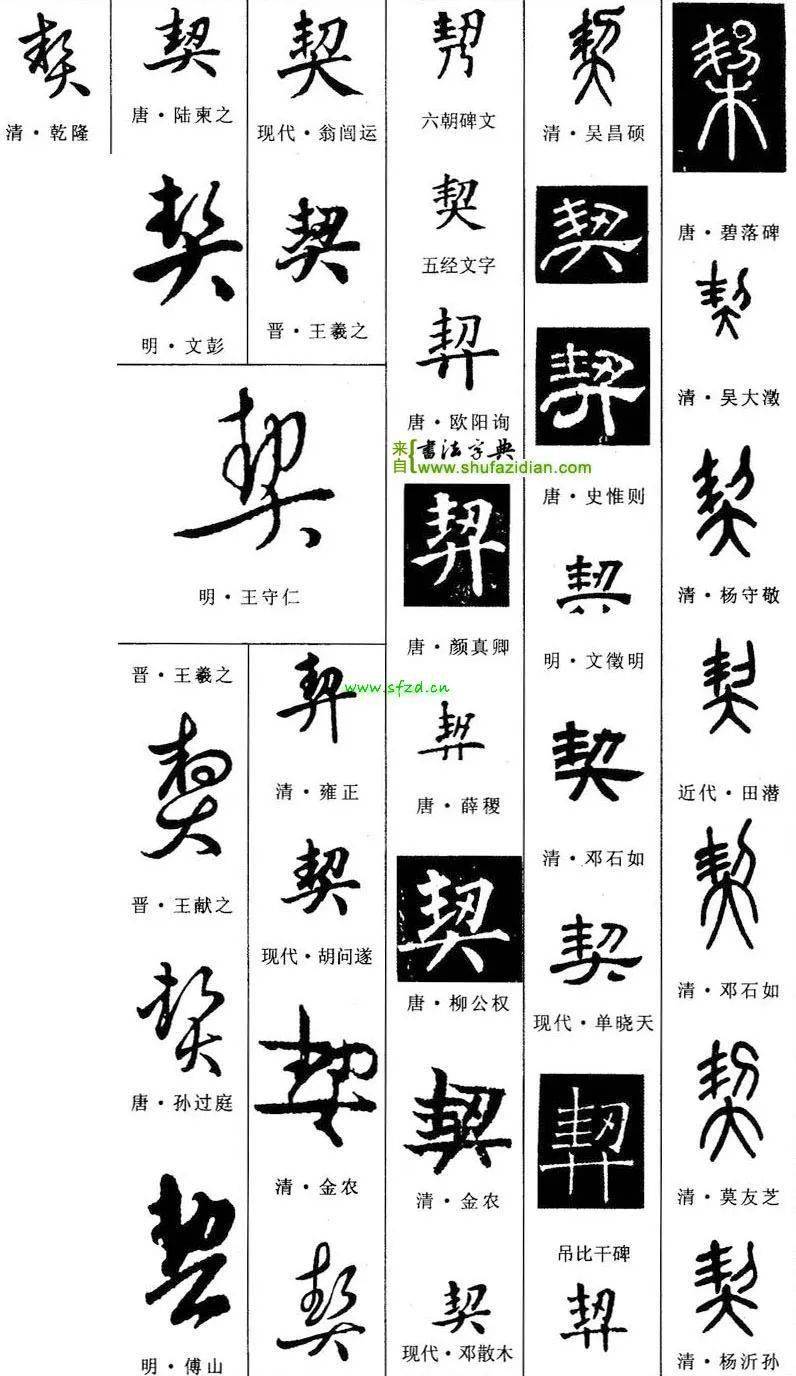 【每日一字】 契(2144)2020.07.09