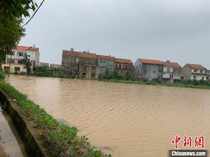 湖北黄梅村民:大水1小时从脚腕涨到大腿