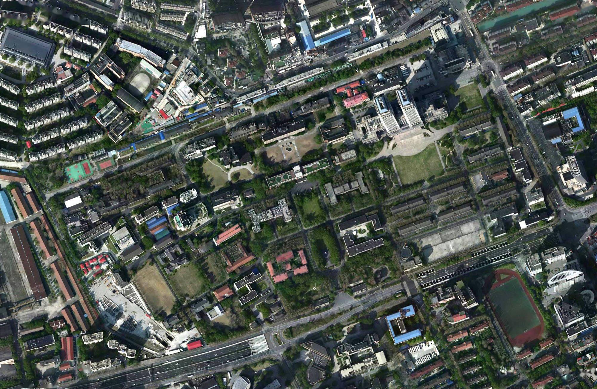 从一锹土到一幢楼,再到一座学府!在测绘影像图中,看上海高校"版图"