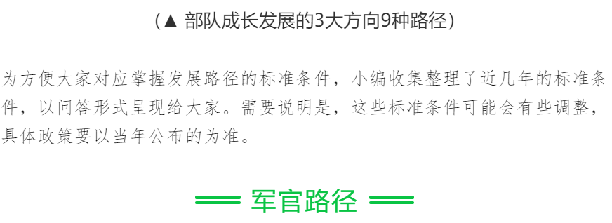 图解部队成长发展3大方向9种路径参军入伍必读