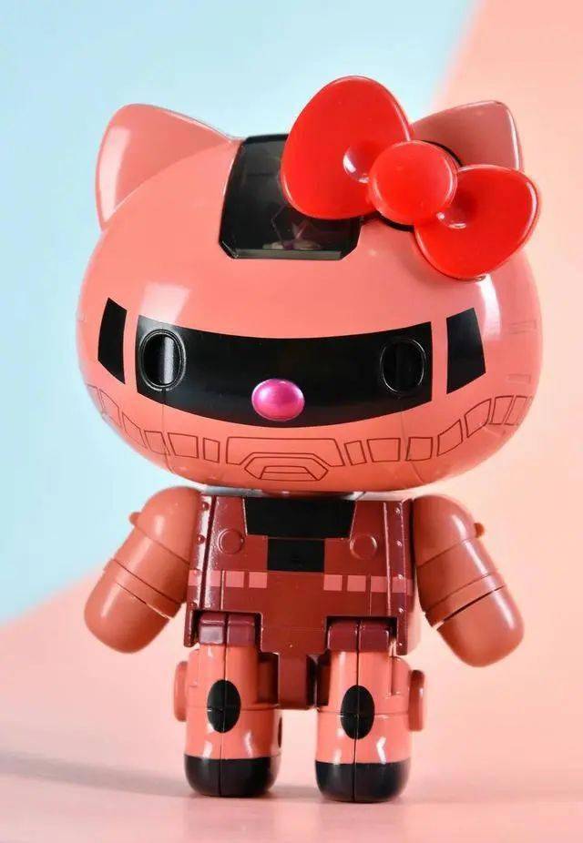 高达和hellokitty联名合体超级萌物