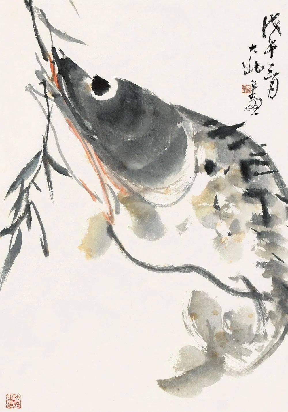 他画的海鲜水淋淋刚出水