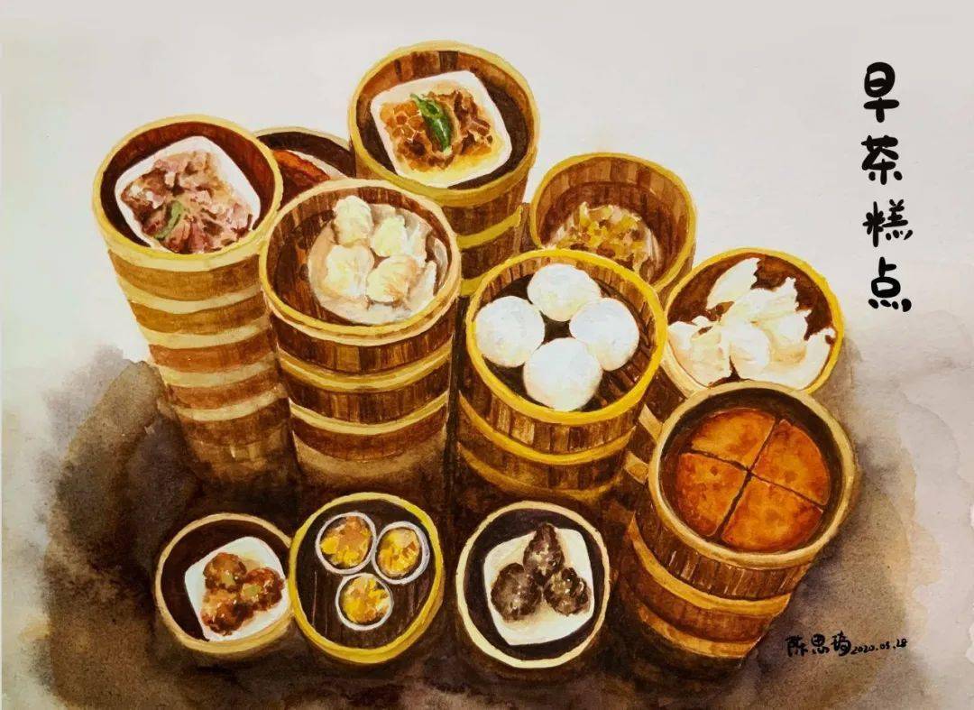 精美手绘·美食地图——《粤菜师傅·邑菜飘香》的logo为一张五邑地区