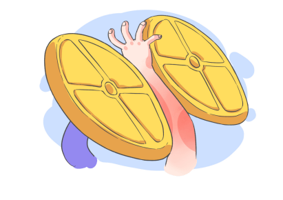 一不注意,手就被卡住了.