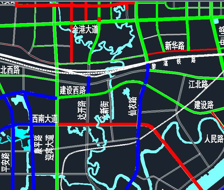 贵港二环路规划图图片