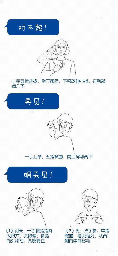 收好这份手语教程一起关爱残疾人朋友