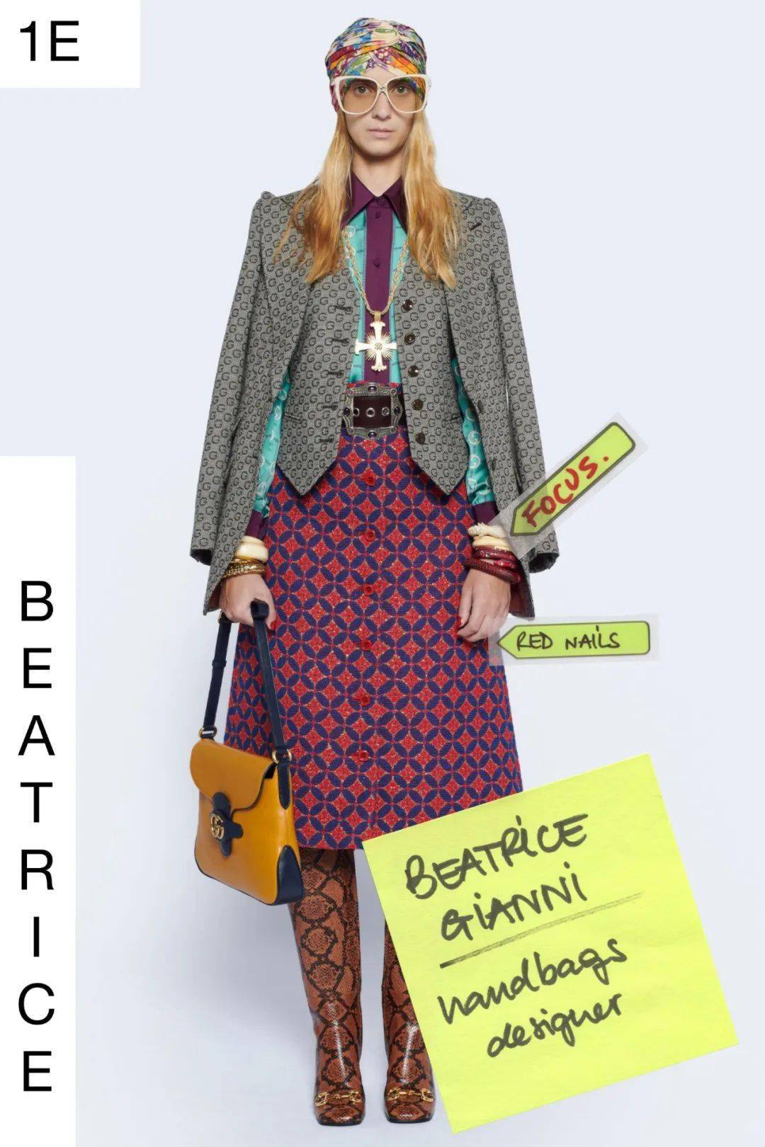 gucci 2021resort | 打破常规时装周发布的便利贴女孩