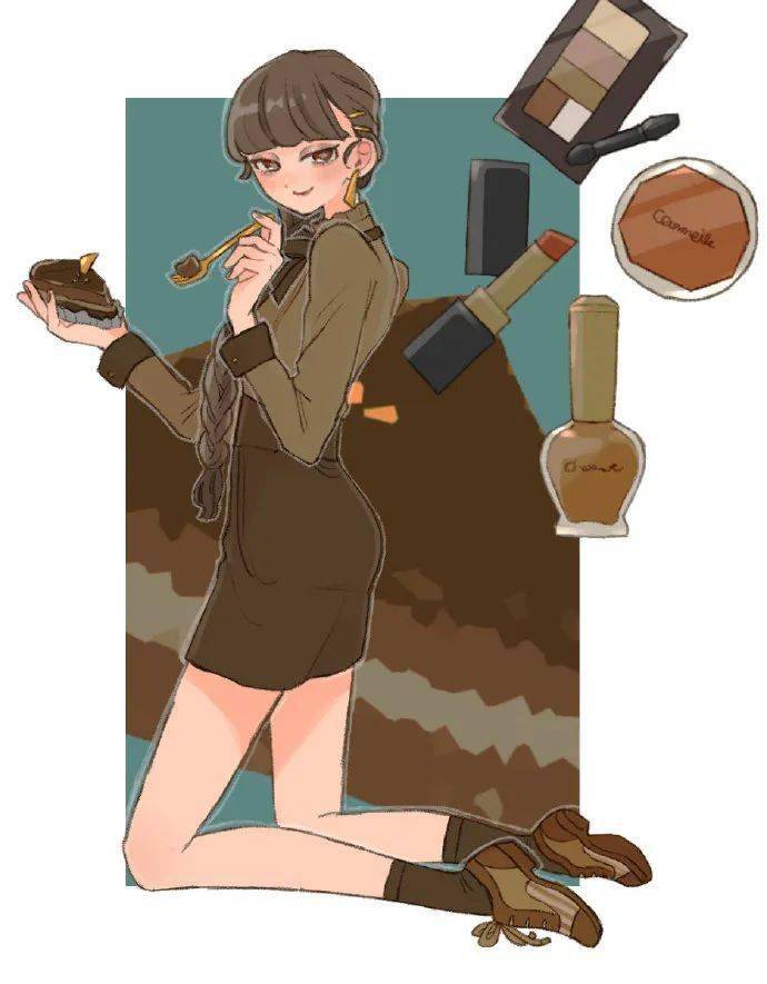 服装插画 | 一组超可爱的手绘日常穿搭!