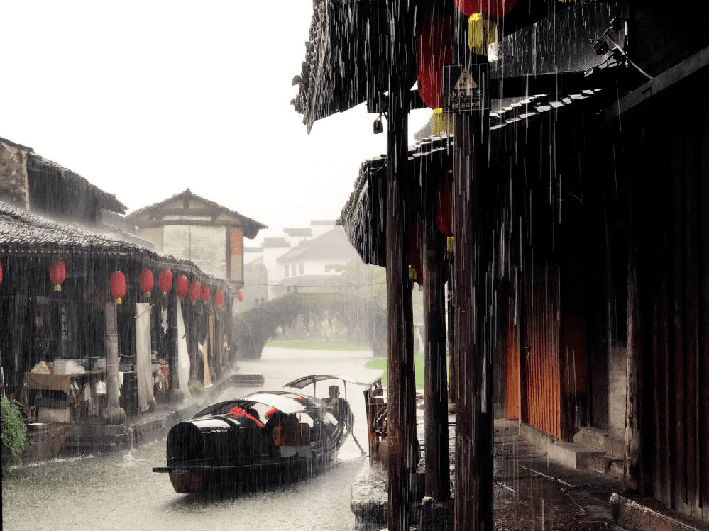 江南雨天图片大全图片