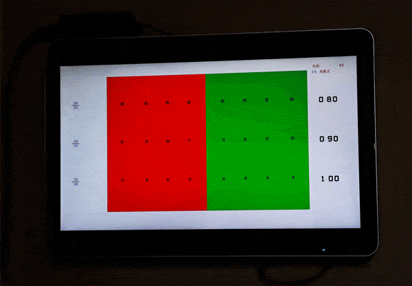 验光师会用专业的仪器进行一系列的验光,还需要双眼平衡红绿视标,精确
