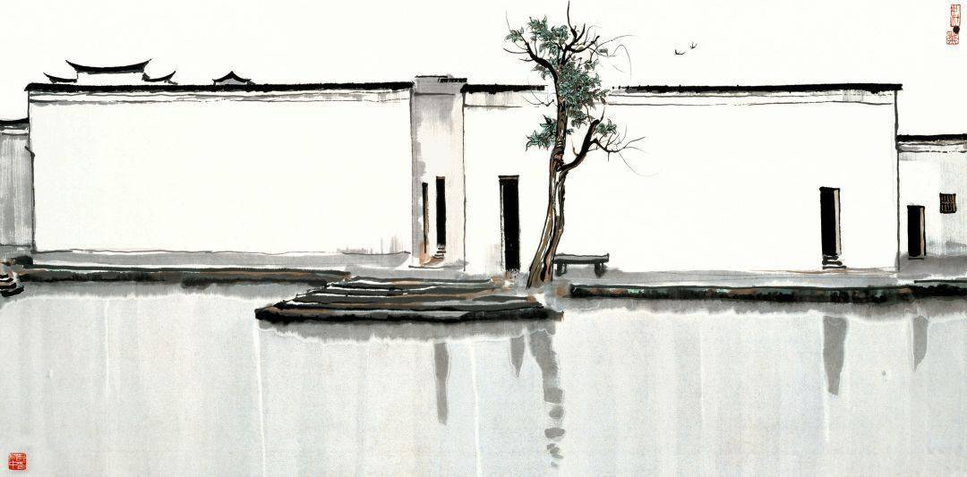 吴冠中 江南水乡倡导形式美,中西结合的大赢家在中西结合的创新大道上