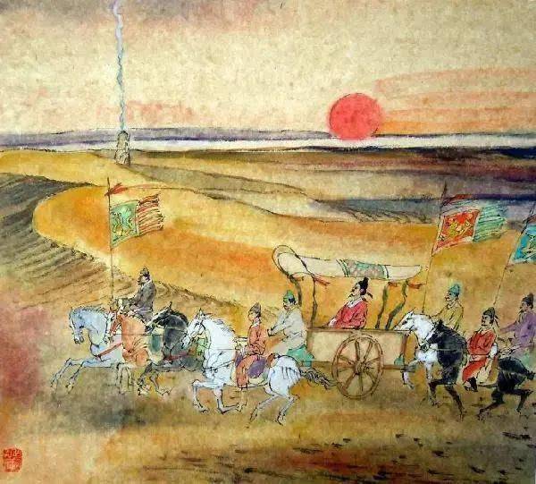 一天一首古诗词初中古诗词王维使至塞上