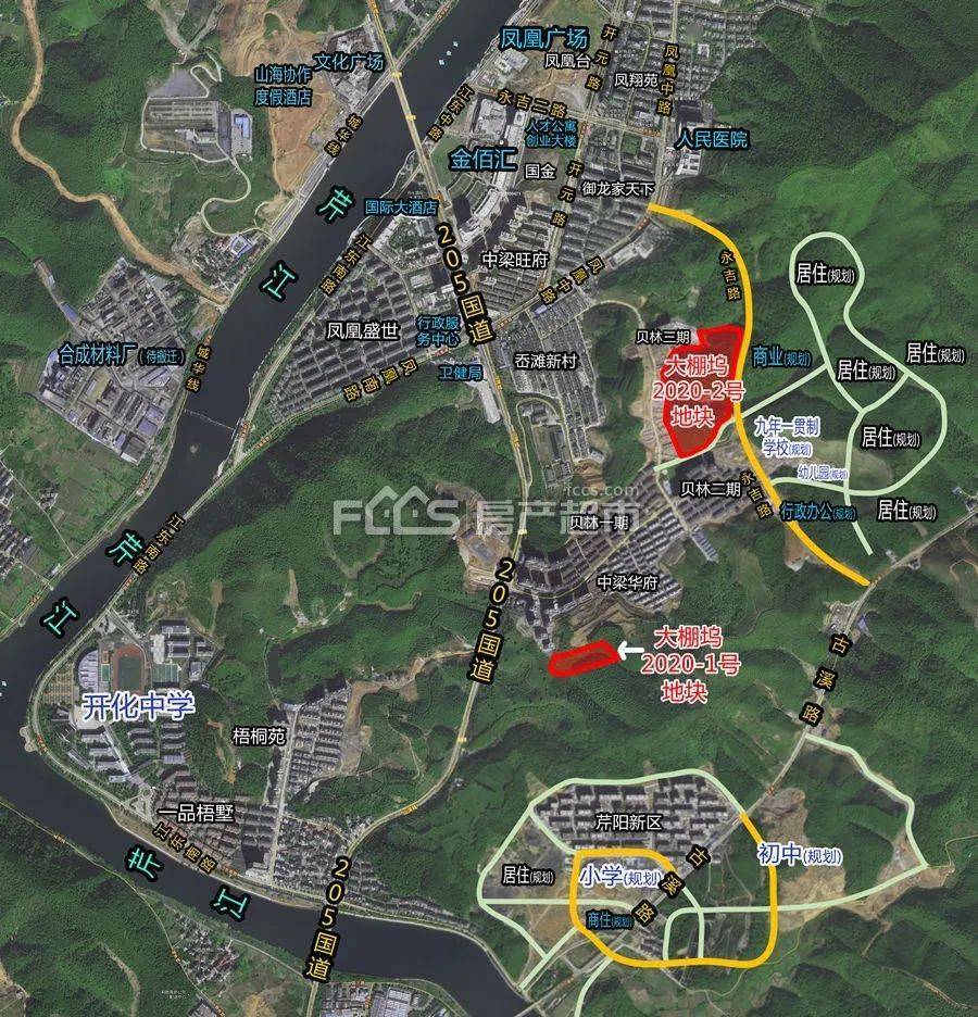 开化中心城区两宗宅地将拍卖,建筑面积超13万方!_地块