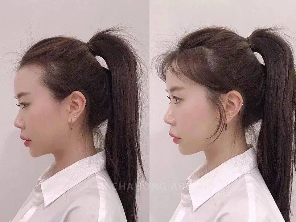 韩式发型鬓角图片