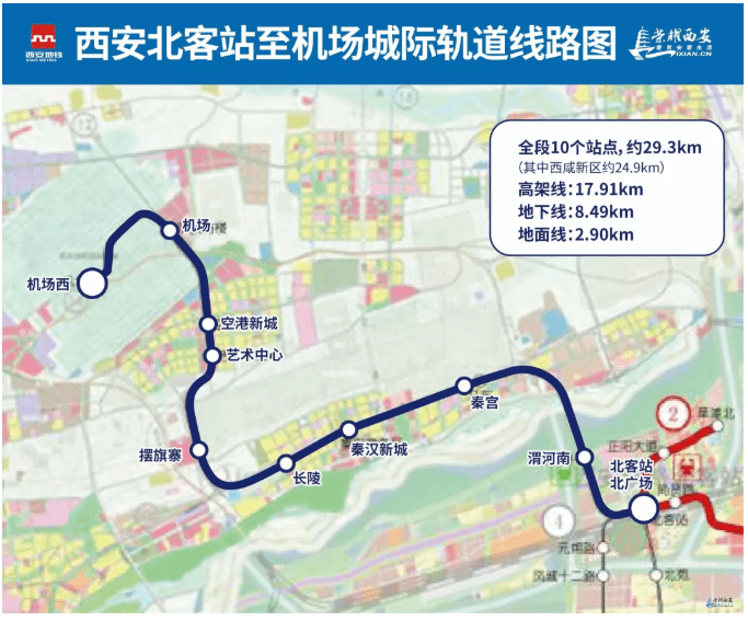 咸阳地铁14号线支线图片