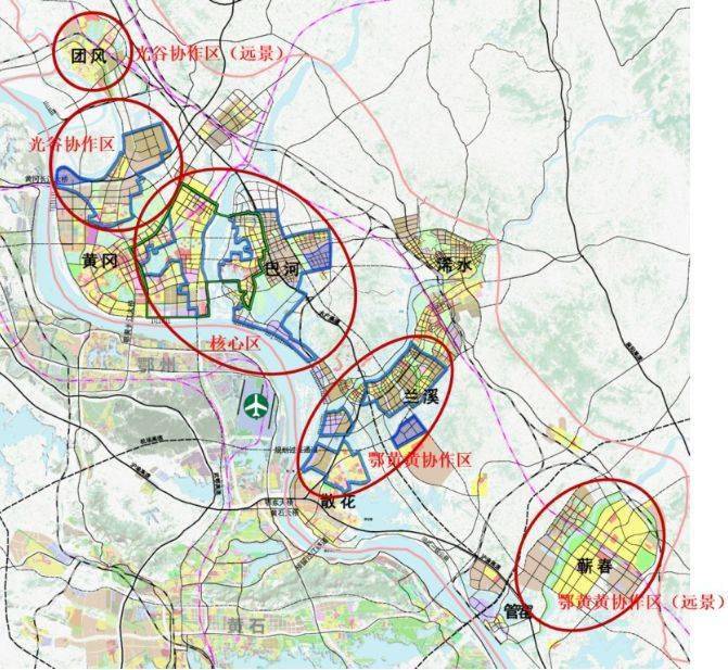 黄州临空经济区规划图图片