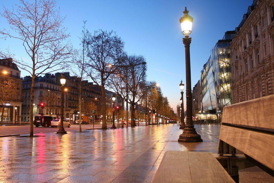 巴黎街景美景图片