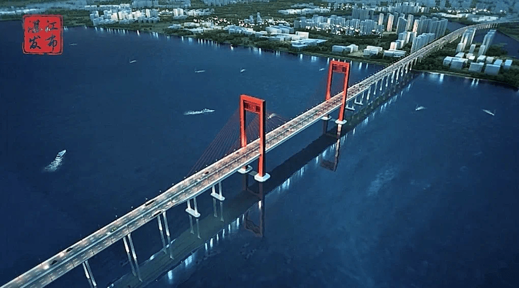 实力与颜值并存湛江这座跨海大桥雄姿初现大气磅礴