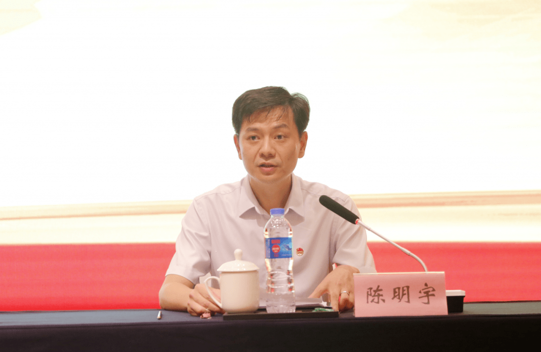 会上,团市委书记陈明宇代表团市委常委会向全会作工作报告.