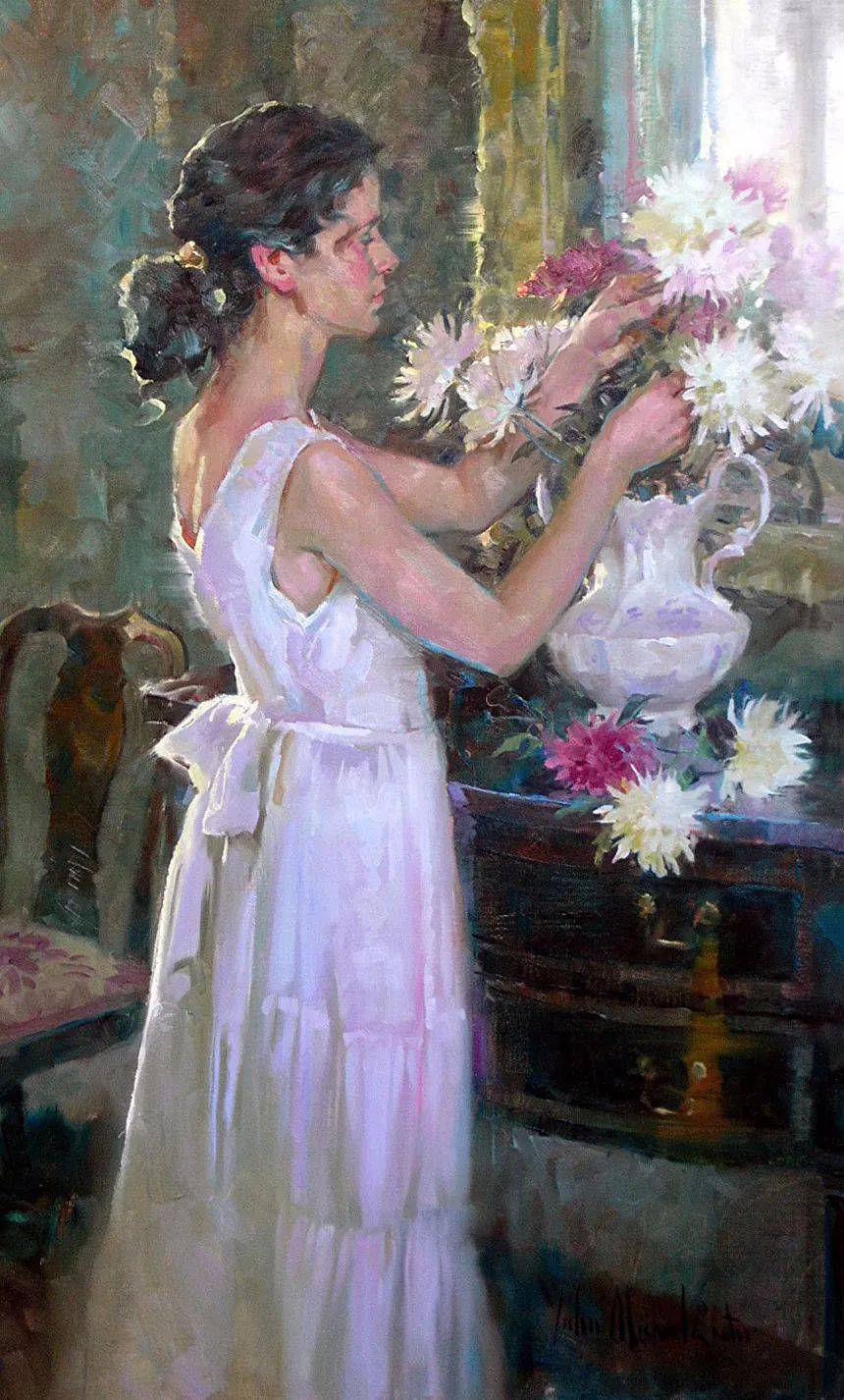 他笔下美女作品画面感很强