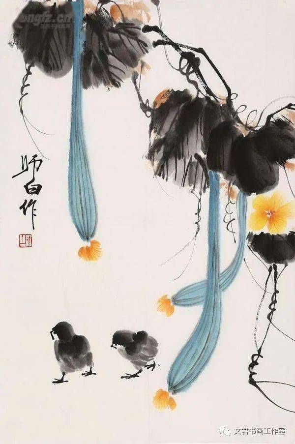 五大名家画丝瓜无限情思