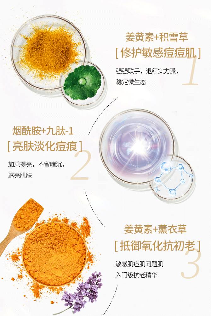 协同乳酸菌发酵技术来有效提升产品吸收效果,同时充分提取活性姜黄酮