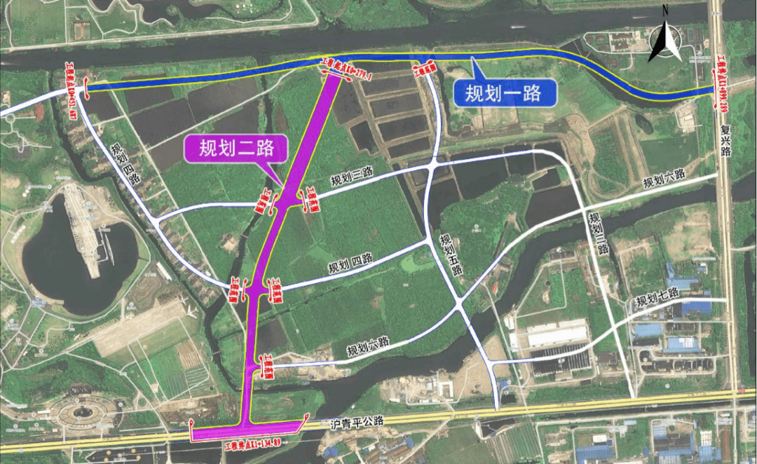 区位图⊙规划一路,规划二路交叉口节点效果图②朱家角华为人才公寓