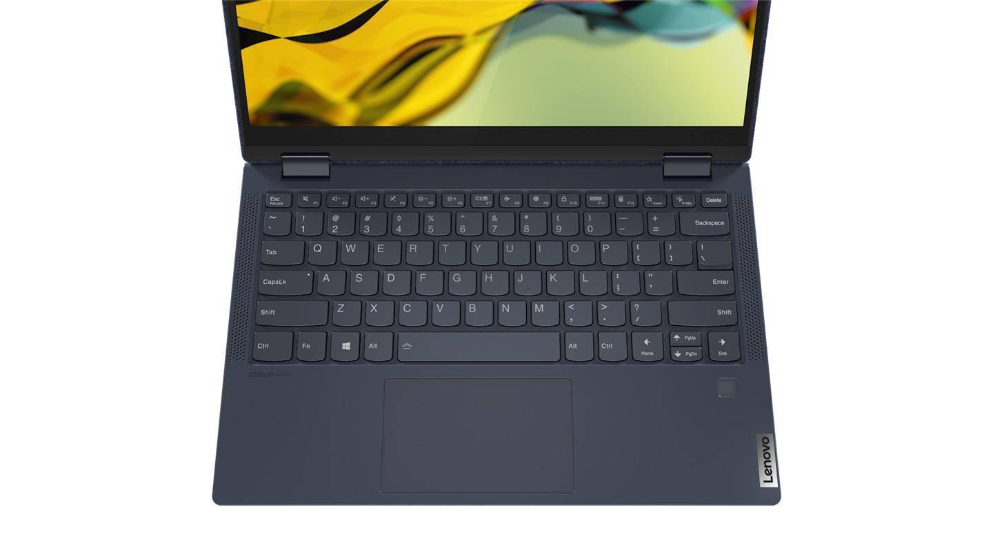联想yoga6官方图赏蓝色织物a面r74700u