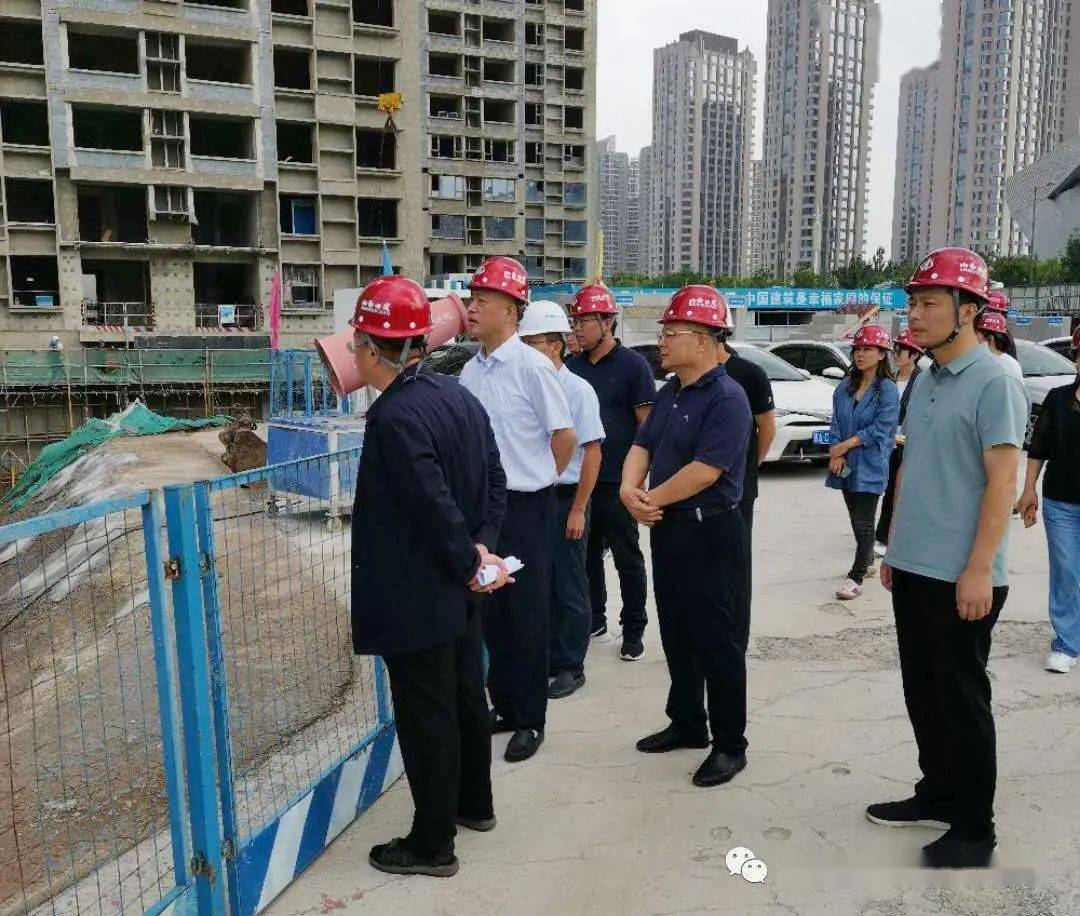 太原市人大常委会副秘书长史瑞泉一行到山西建投四建海尔国际广场项目