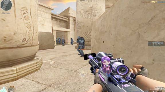 穿越火线端游的巴雷特枪娘伤害如何属性强吗