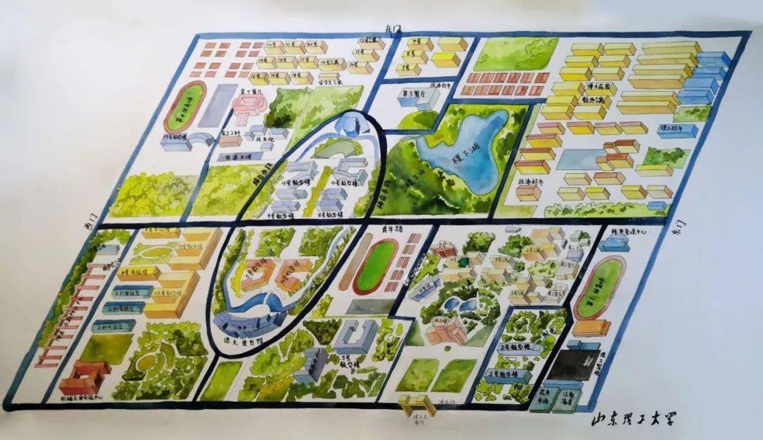 那就先来看一下山理人专属手绘地图吧!